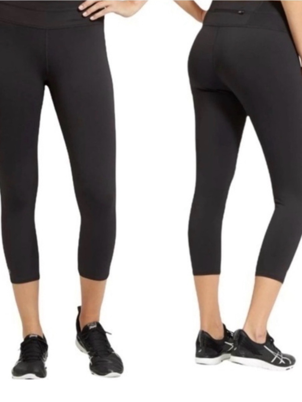 Athleta Leggings Sonar Capri Cropped Leggings Black Size M